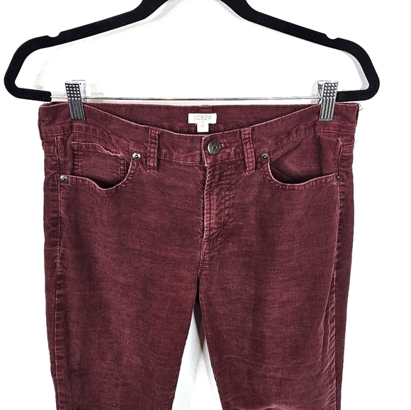 J. Crew Factory Skinny Maroon Corduroy Pants - Picture 4 of 8